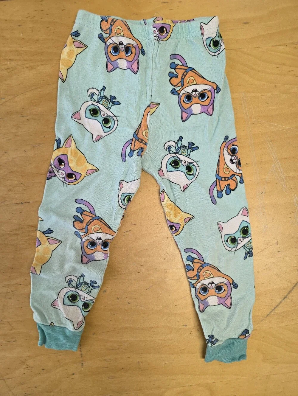 Disney Super Kitties Light Aqua Two-Piece Pajama Set